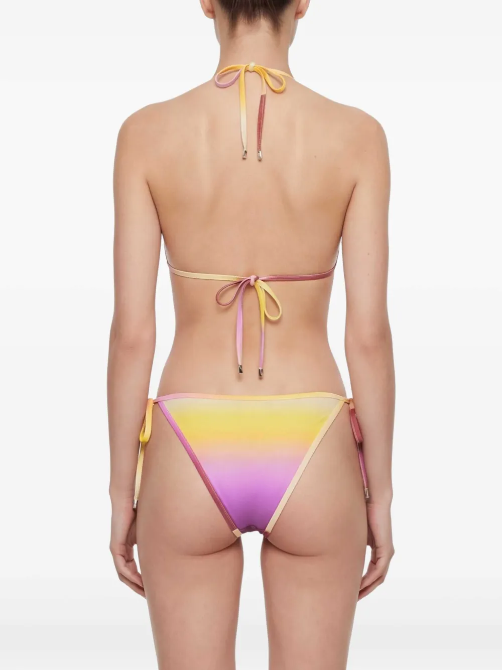 The Attico Gestrikte bikini Geel