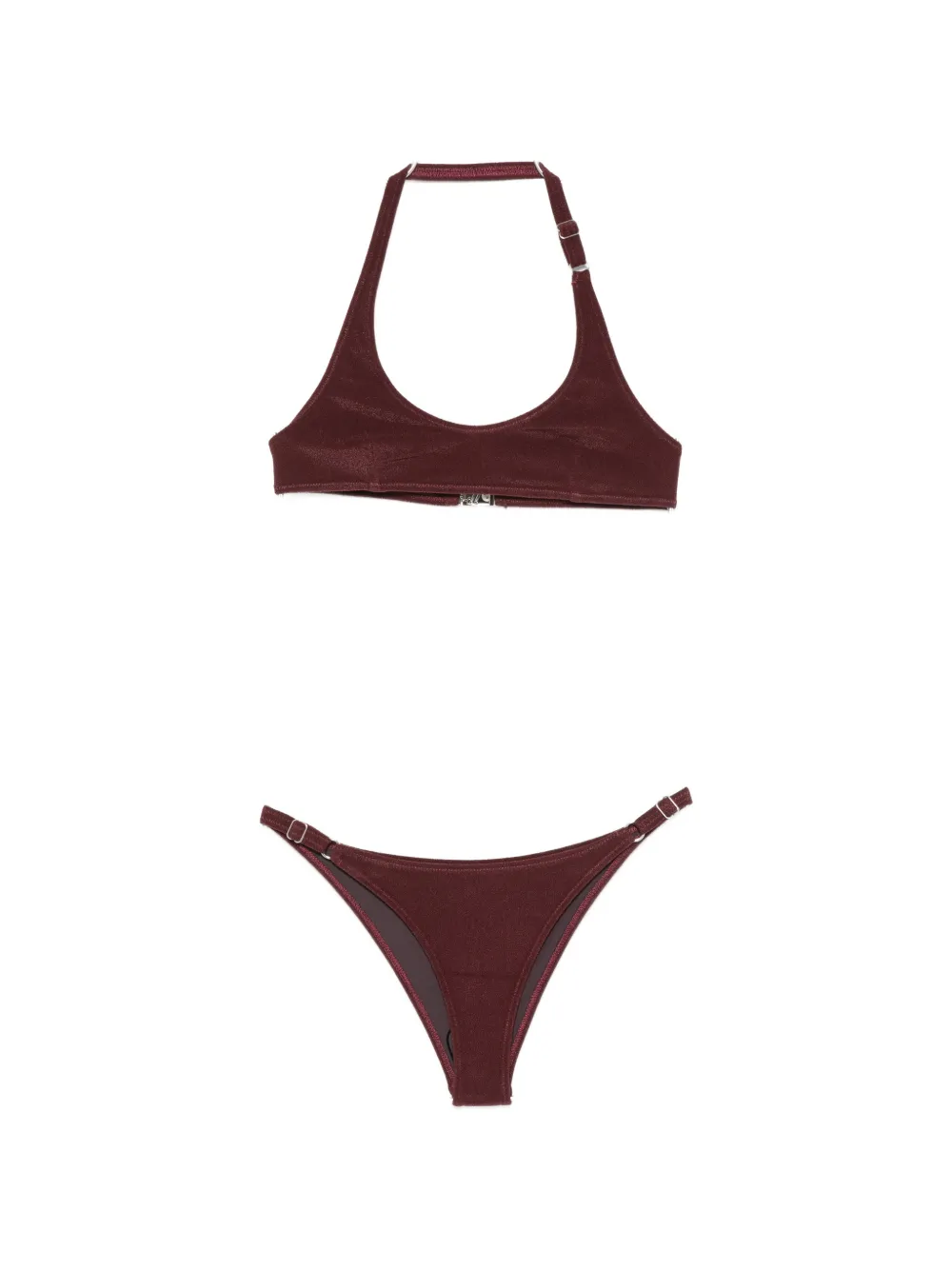 The Attico halterneck bikini set - Rot