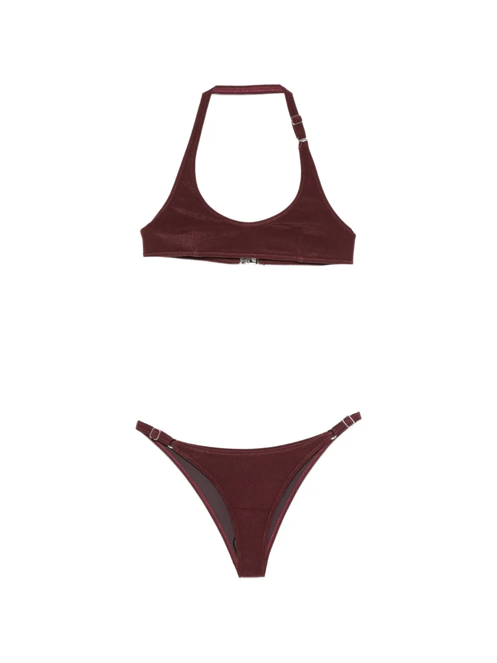 The Attico halterneck bikini set - Rot