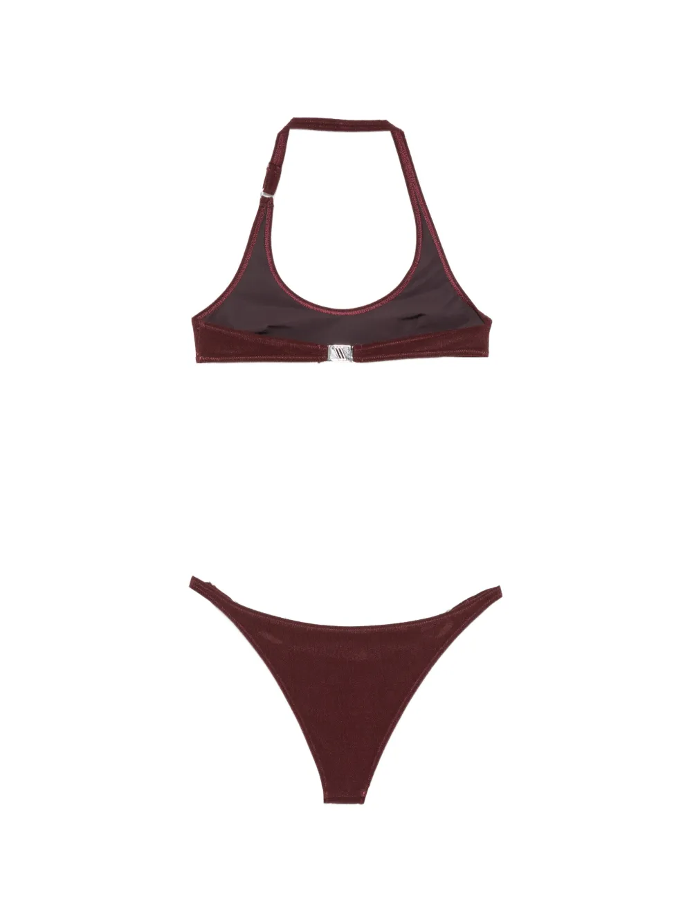 The Attico Bikini met print Rood