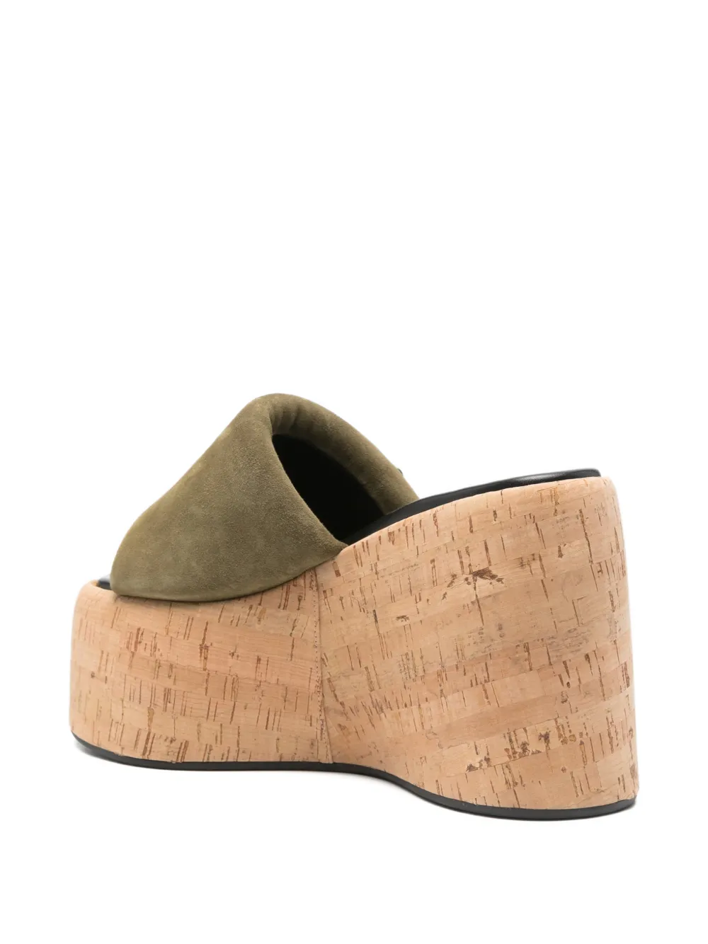 The Attico Mochi platform sandals Groen