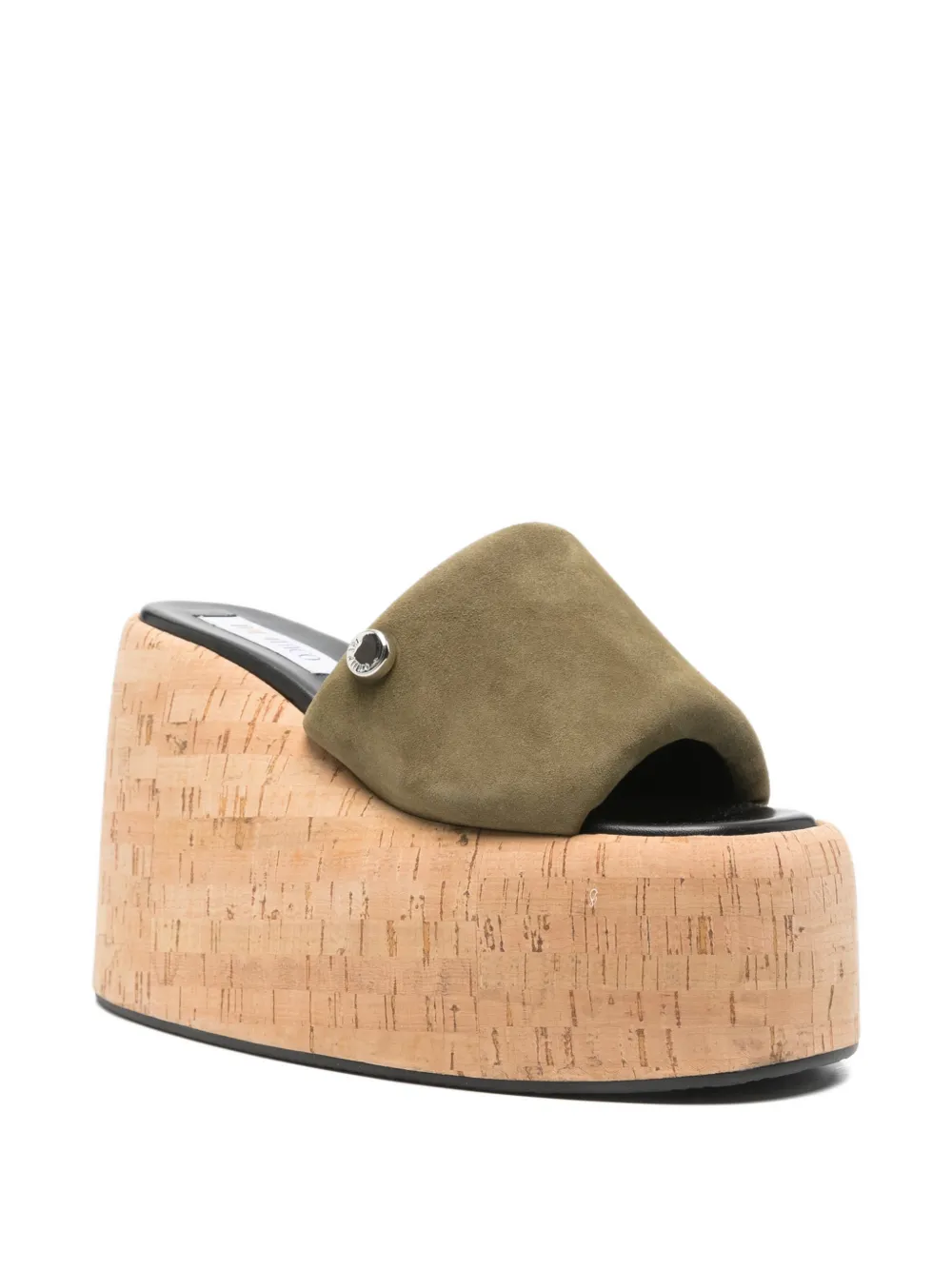 The Attico Mochi platform sandals Groen