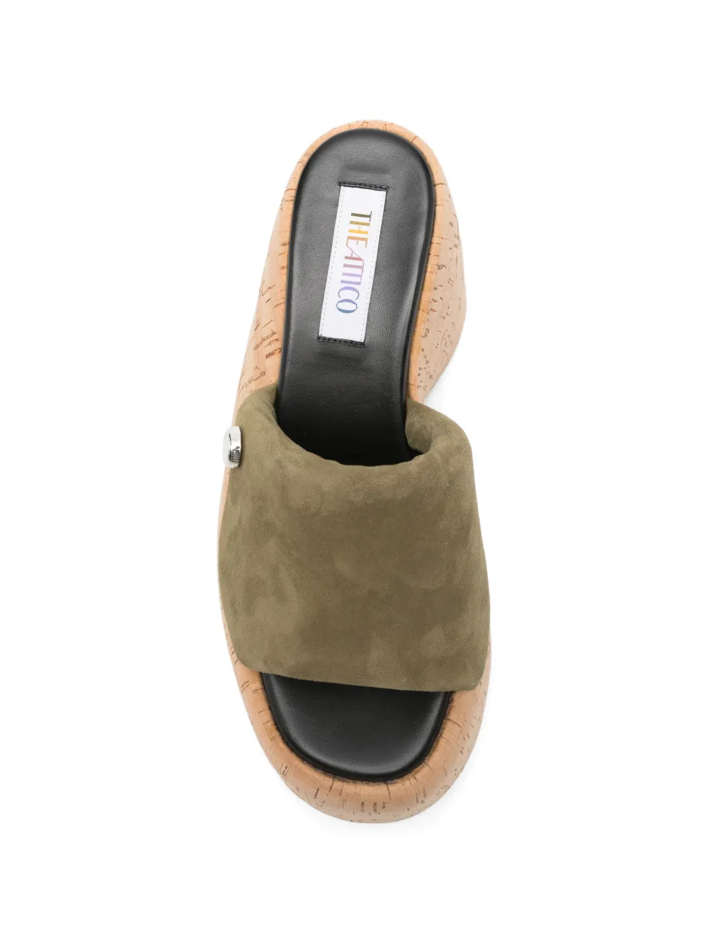 The Attico Mochi platform sandals Groen