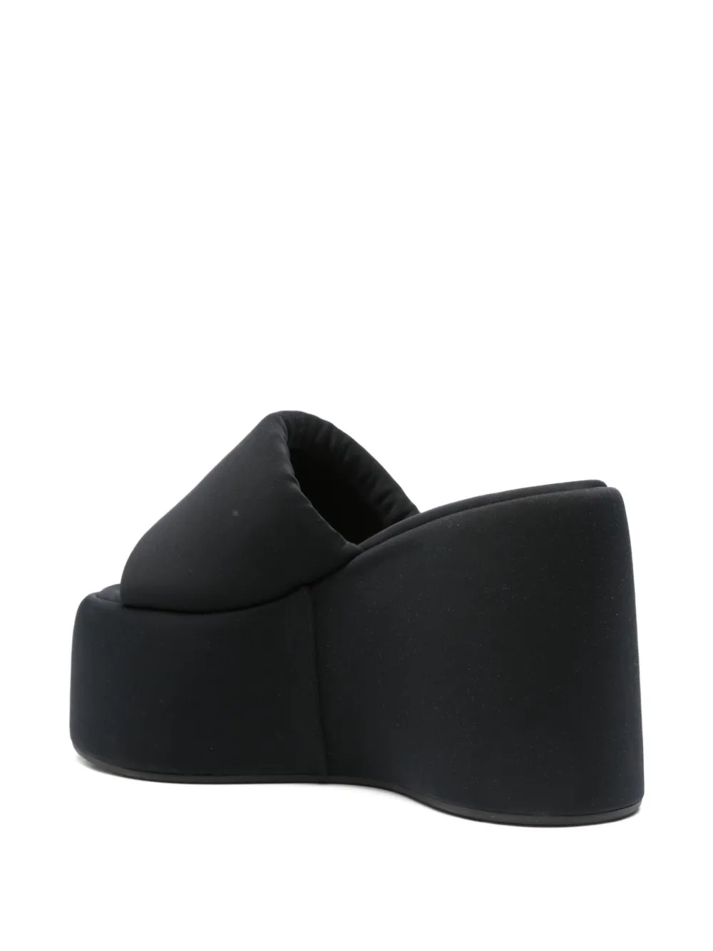 The Attico Mochi platform sandals Zwart