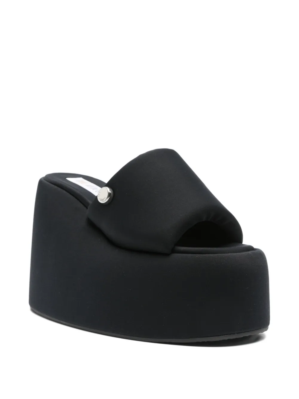 The Attico Mochi platform sandals Zwart