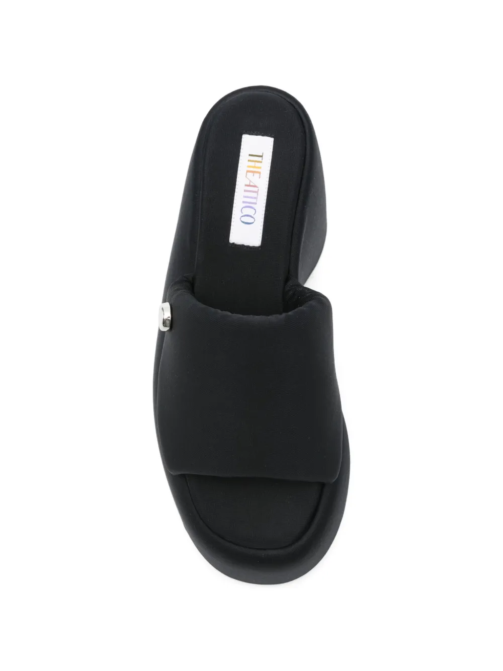 The Attico Mochi platform sandals Zwart