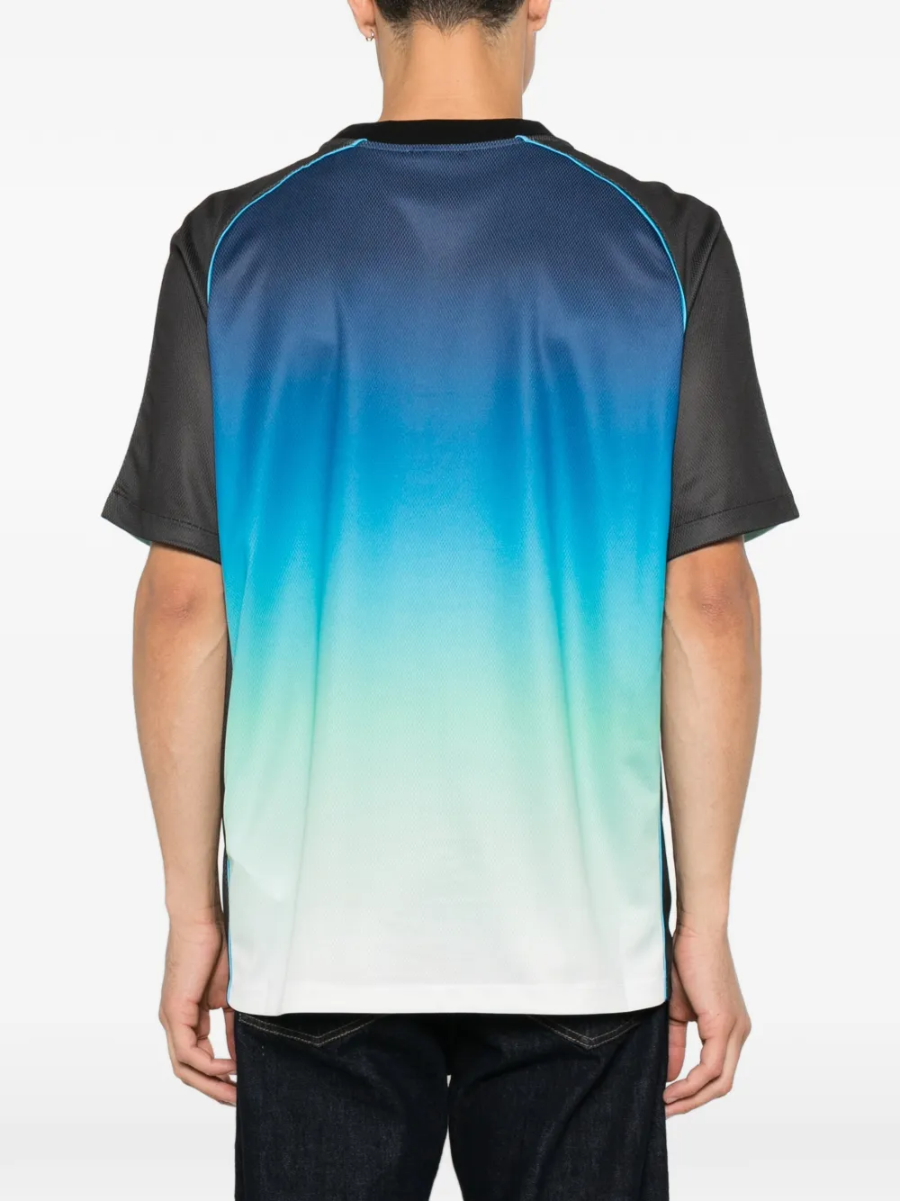 Casablanca Voetbalshirt met korte mouwen en kleurverloop Blauw