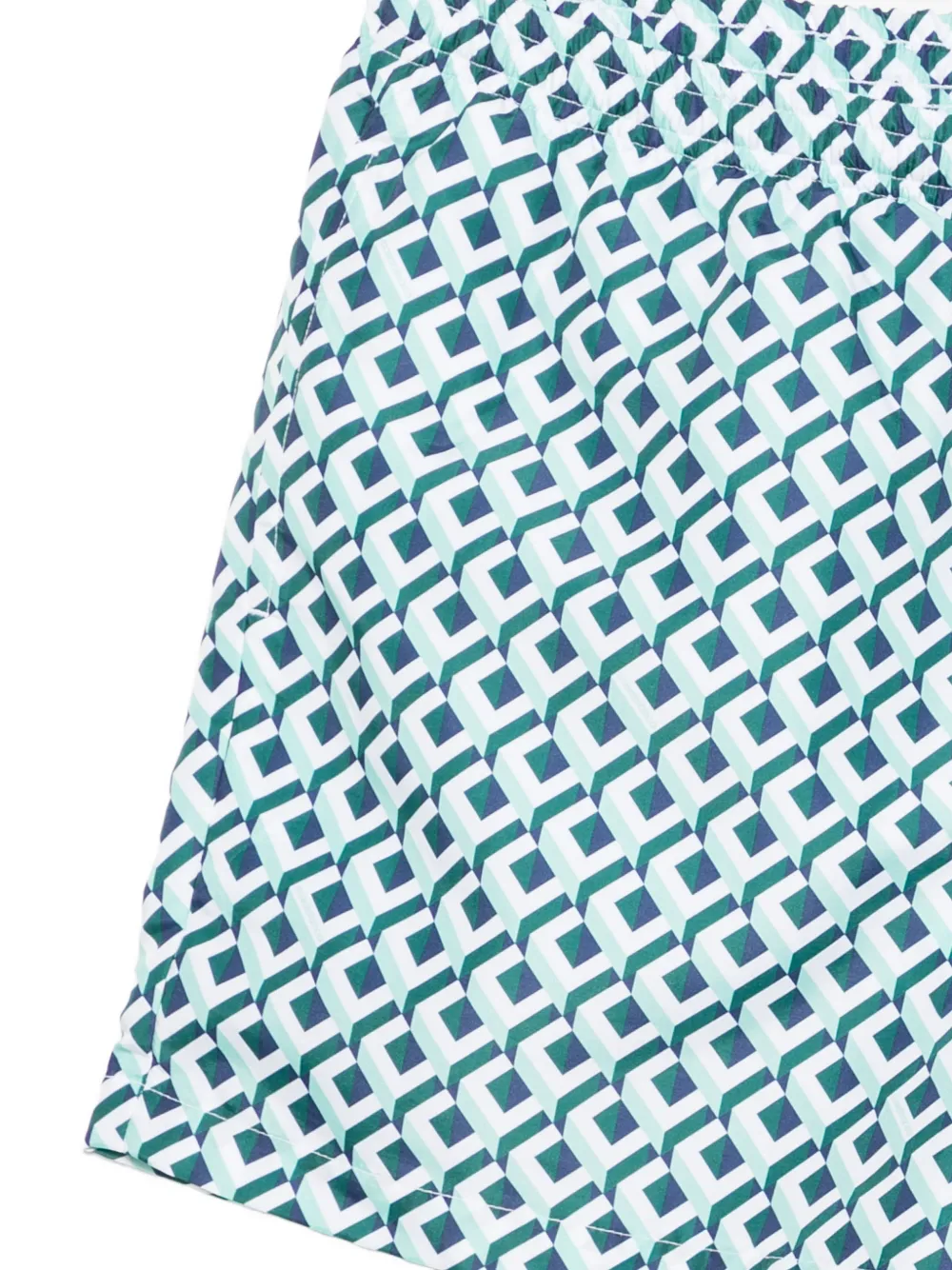 Casablanca Cubist zwembroek met monogram-print Wit