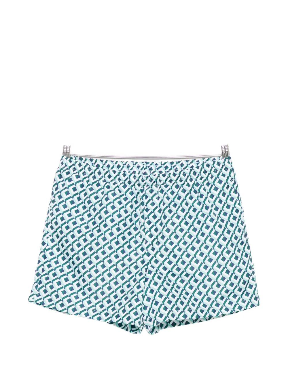 Casablanca print-detail pocket swim shorts - Bianco