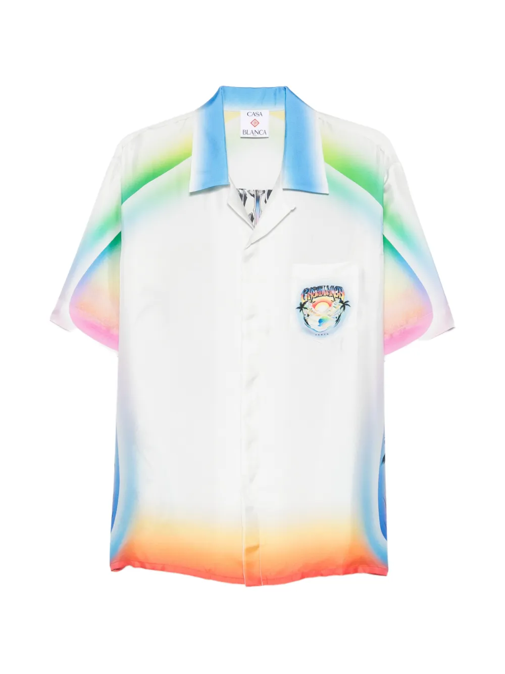 Casablanca Airspray logo-print shirt - White