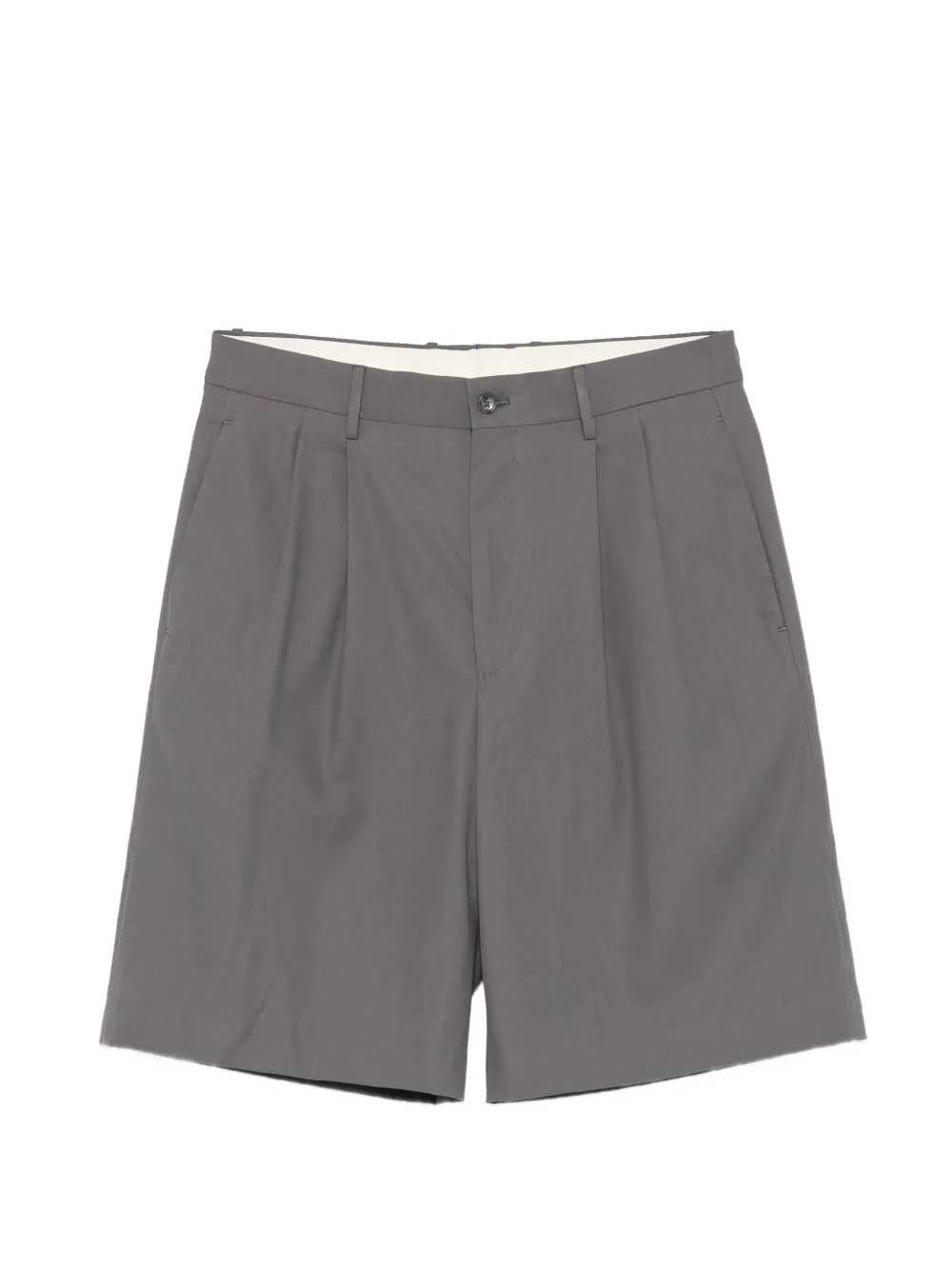 Tagliatore pleated shorts - Grey