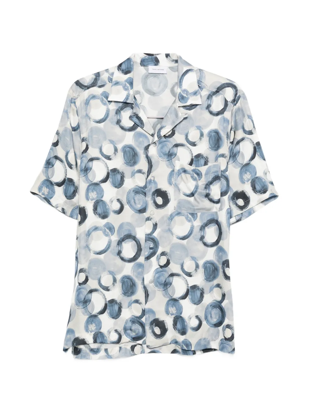 Tagliatore Hawaii circle-print shirt - Blu