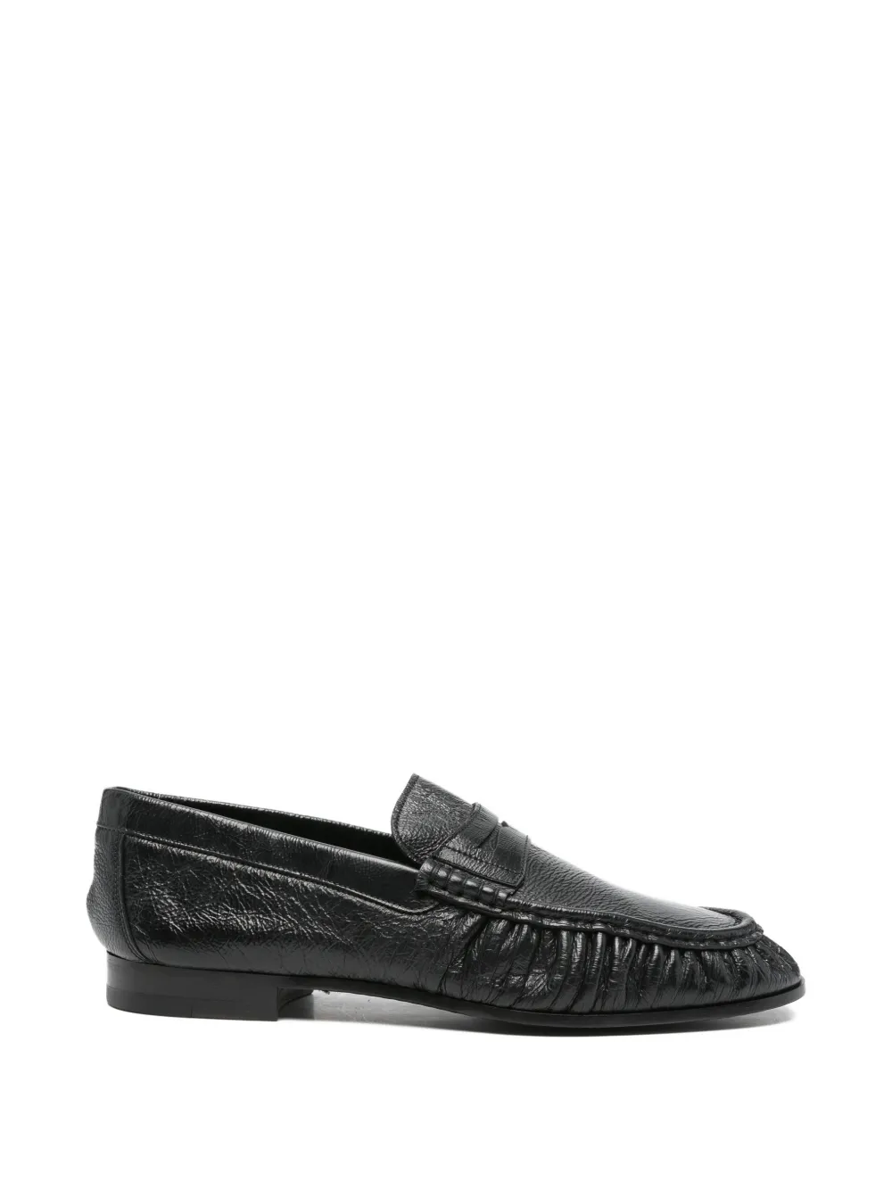 Tagliatore ruched-detail loafers - Nero