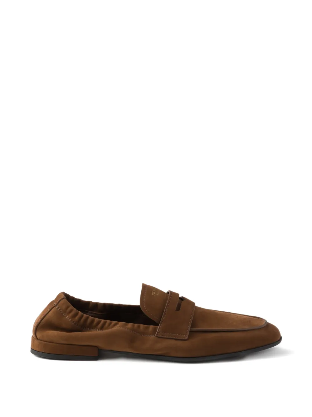 Prada leather loafers - Marrone