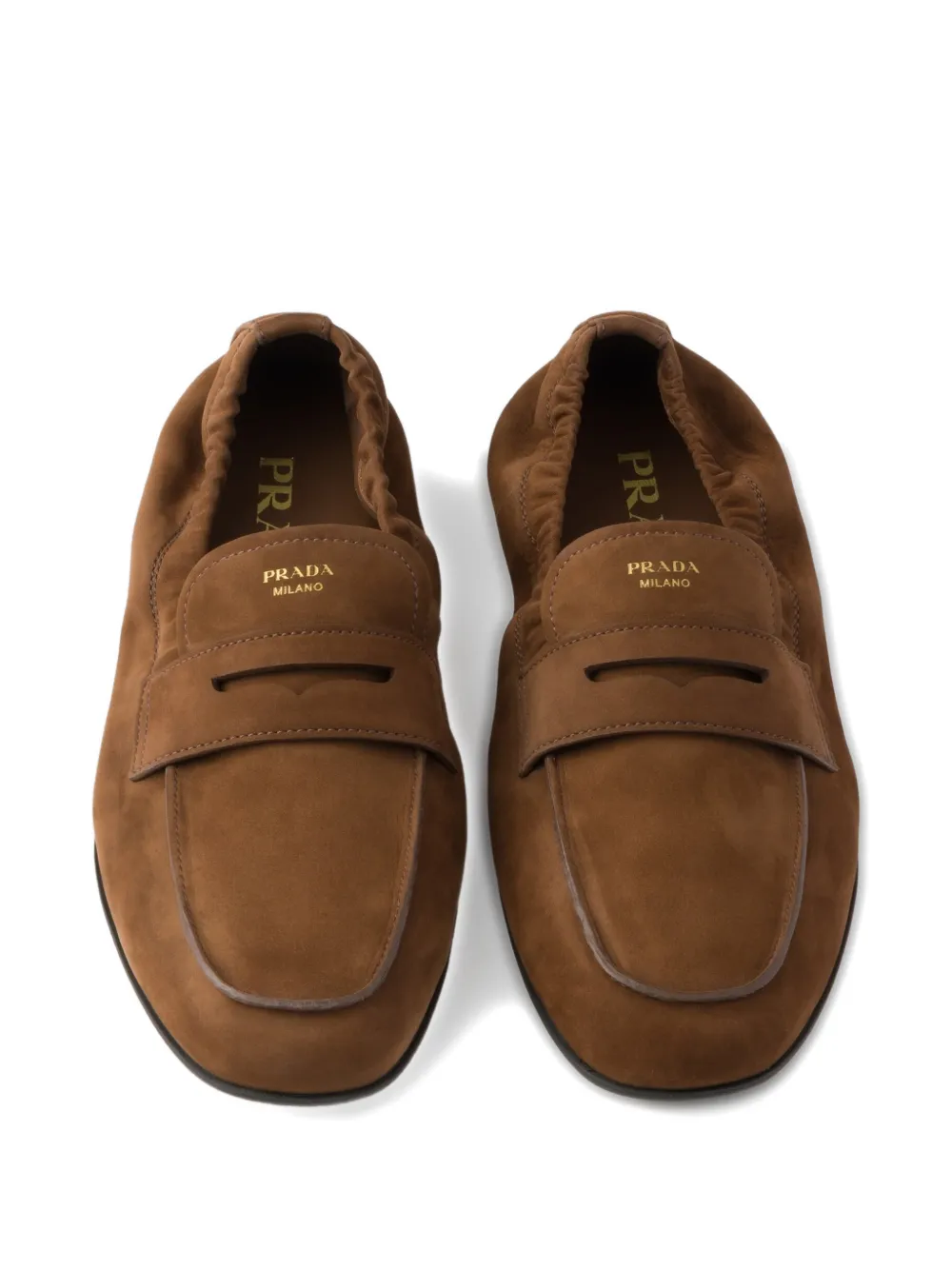 Prada Leren loafers Bruin