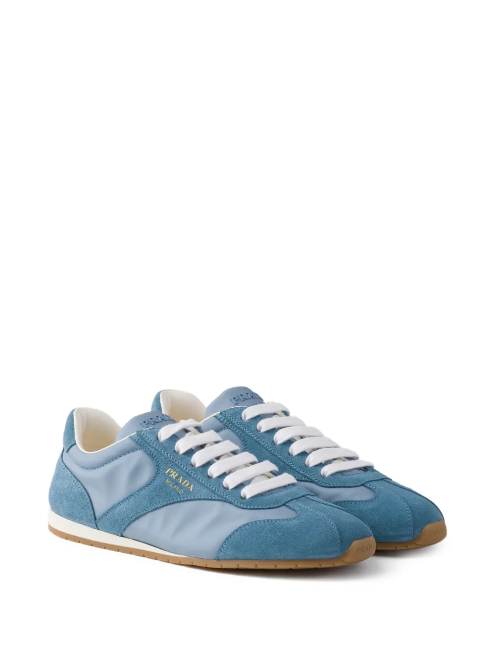 Prada suede sneakers Blauw