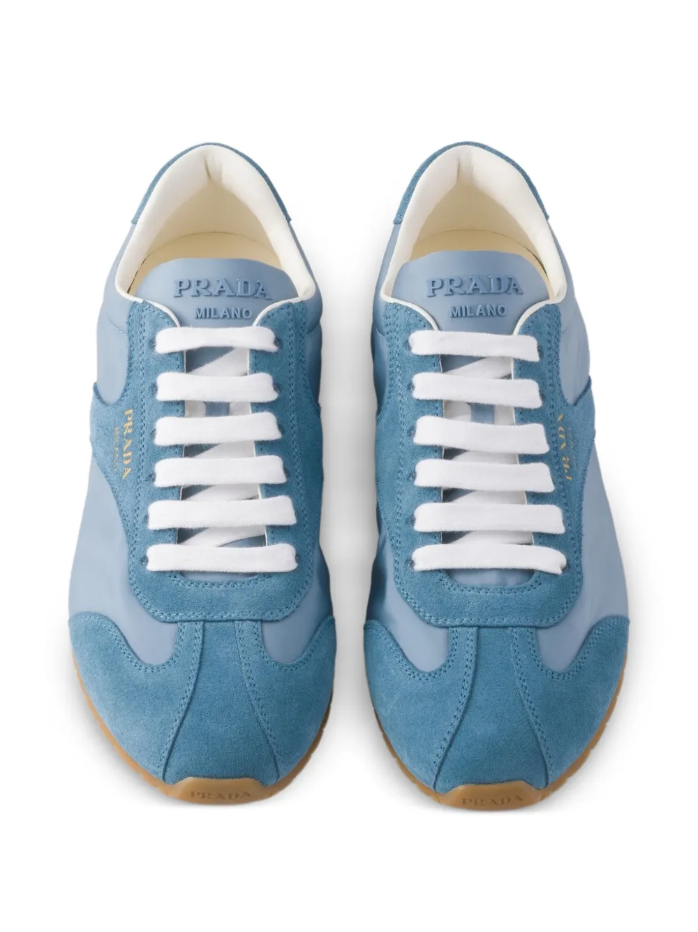 Prada suede sneakers Blauw