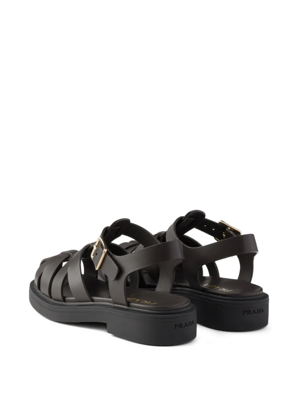 Prada Leren sandalen Bruin