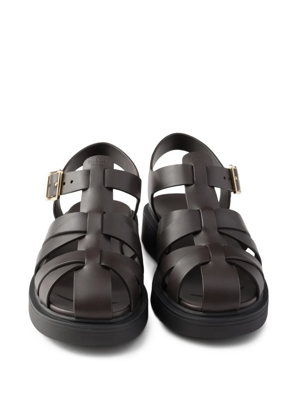Prada Leren sandalen Bruin