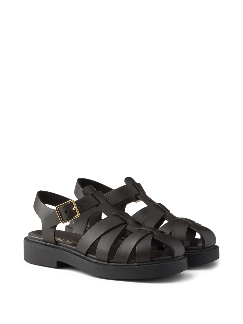 Prada Leren sandalen Bruin