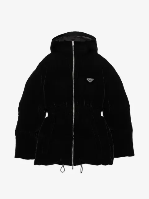 Prada ベルベット パデッドジャケット
