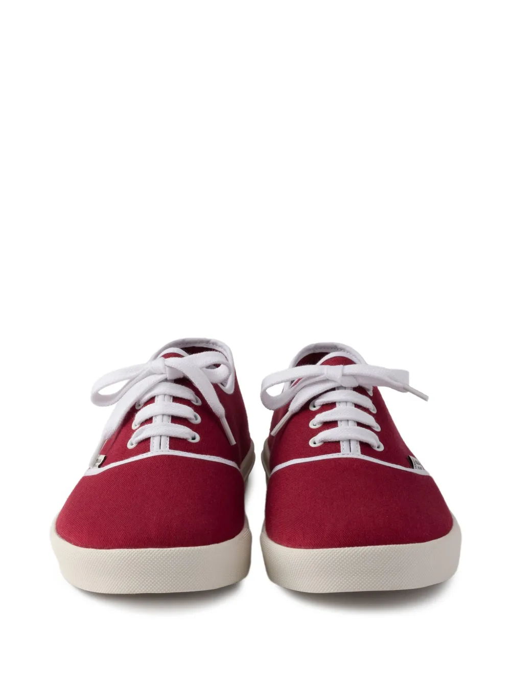 Prada Drill lace-up Sneakers | Red | FARFETCH