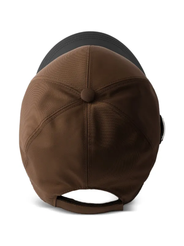 Prada two-tone Baseball Cap | Brown | FARFETCH IN