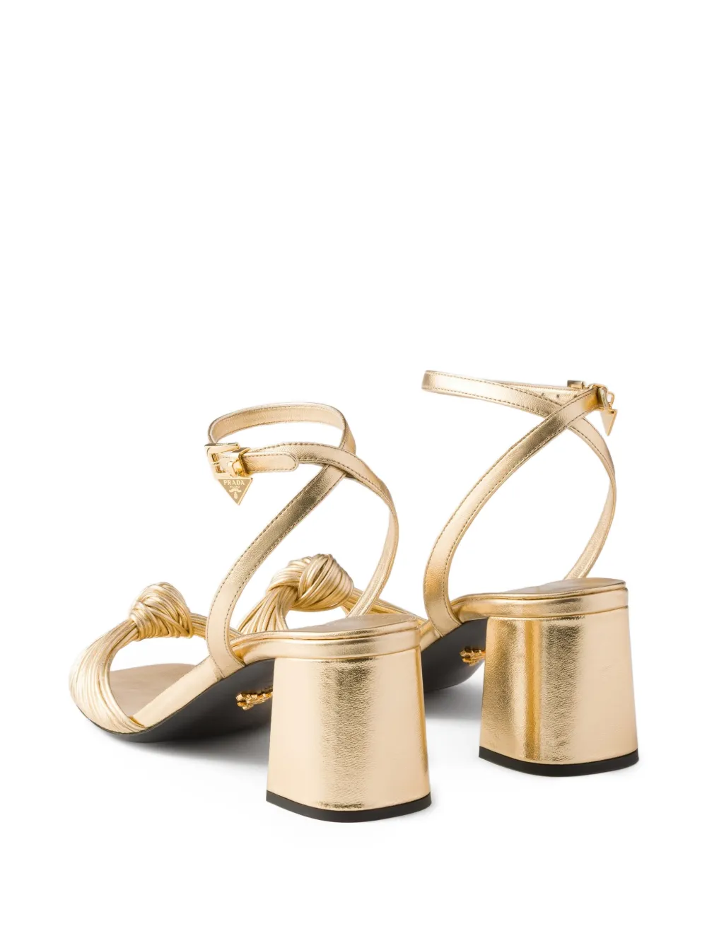Prada Leren sandalen Goud