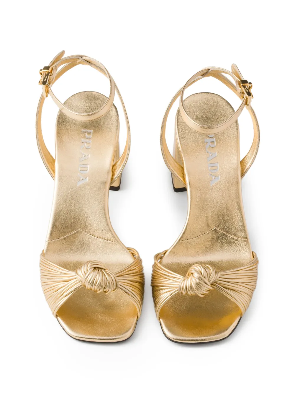 Prada Leren sandalen Goud