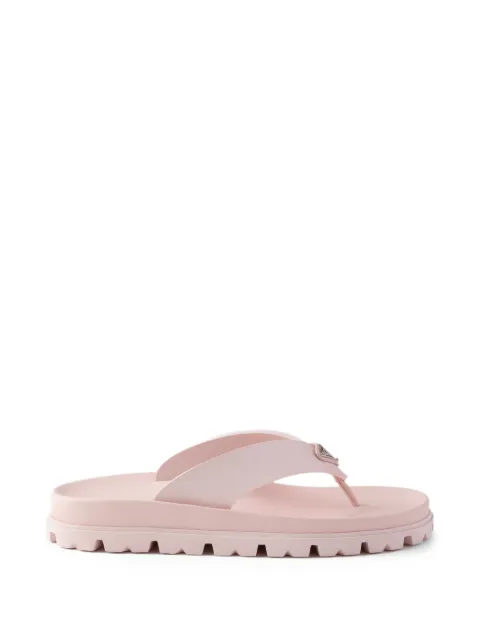 Prada triangle flat sandals