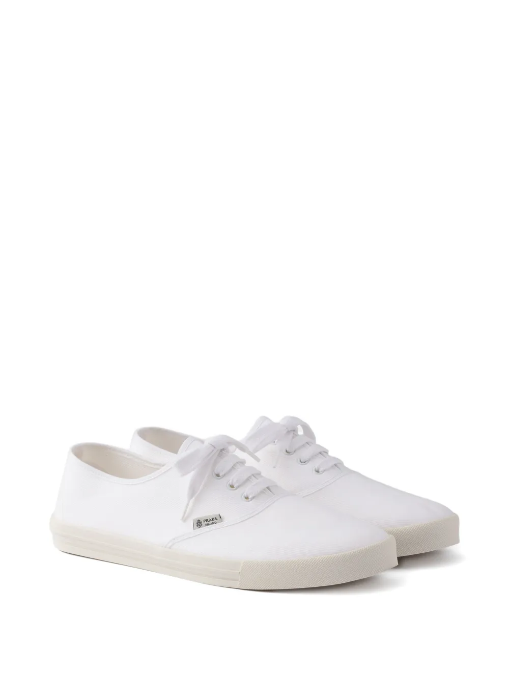 Prada lace-up sneakers Wit