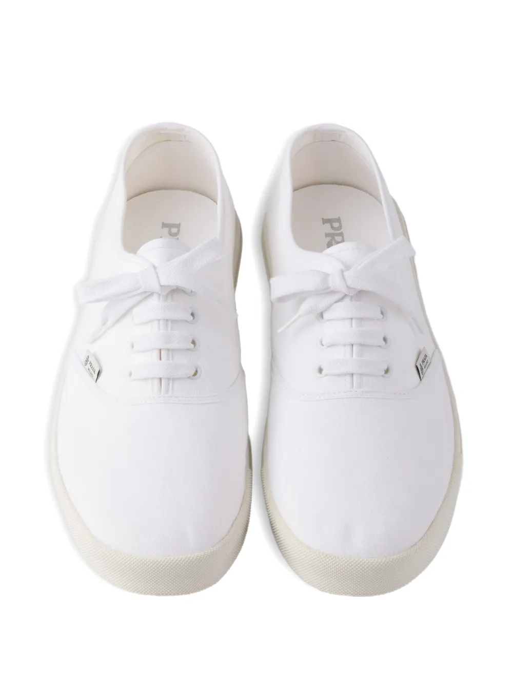 Prada lace-up sneakers Wit