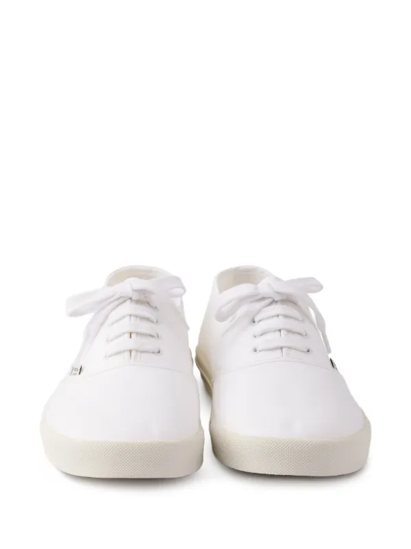 Prada Drill Fabric Sneakers | White | FARFETCH