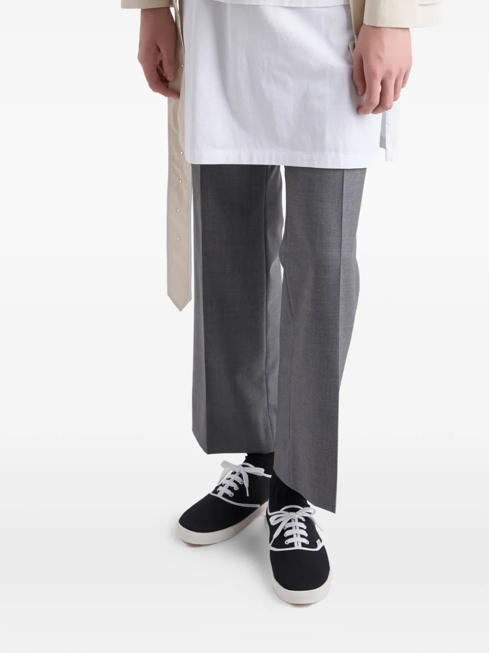 Prada lace-up sneakers Zwart