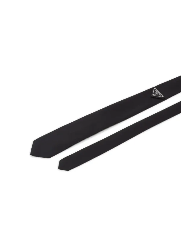 Prada Re-Nylon Tie | Black | FARFETCH