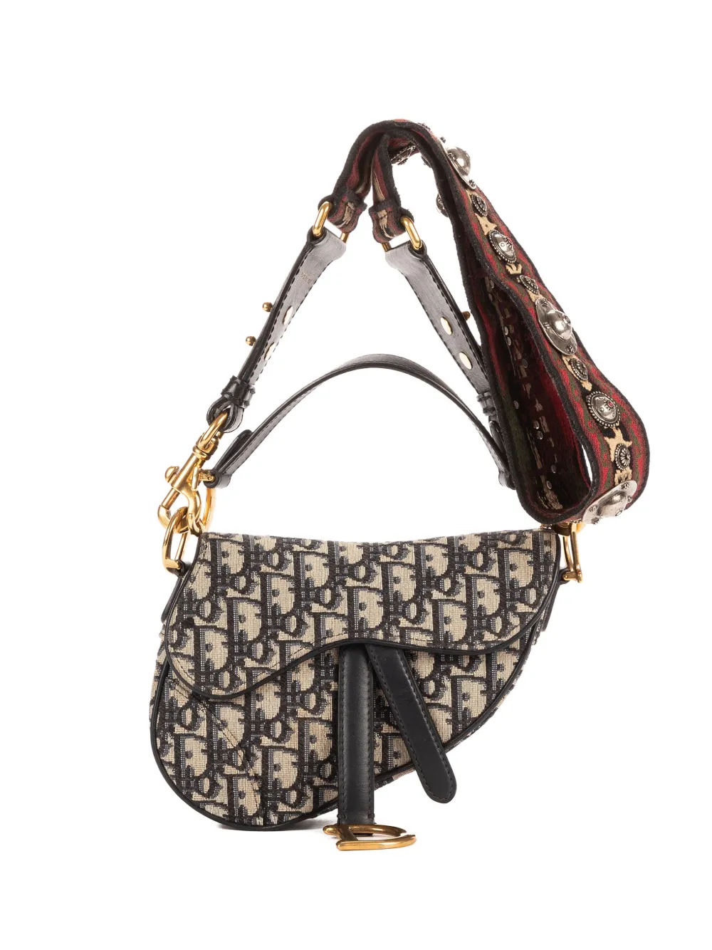 Christian Dior Pre-Owned mini Saddle Oblique shoulder bag - Toni neutri