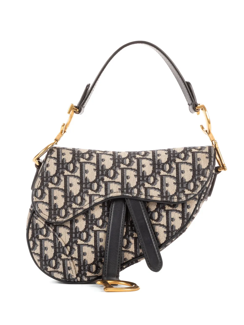 Christian Dior Pre-Owned mini Saddle Oblique shoulder bag - Toni neutri