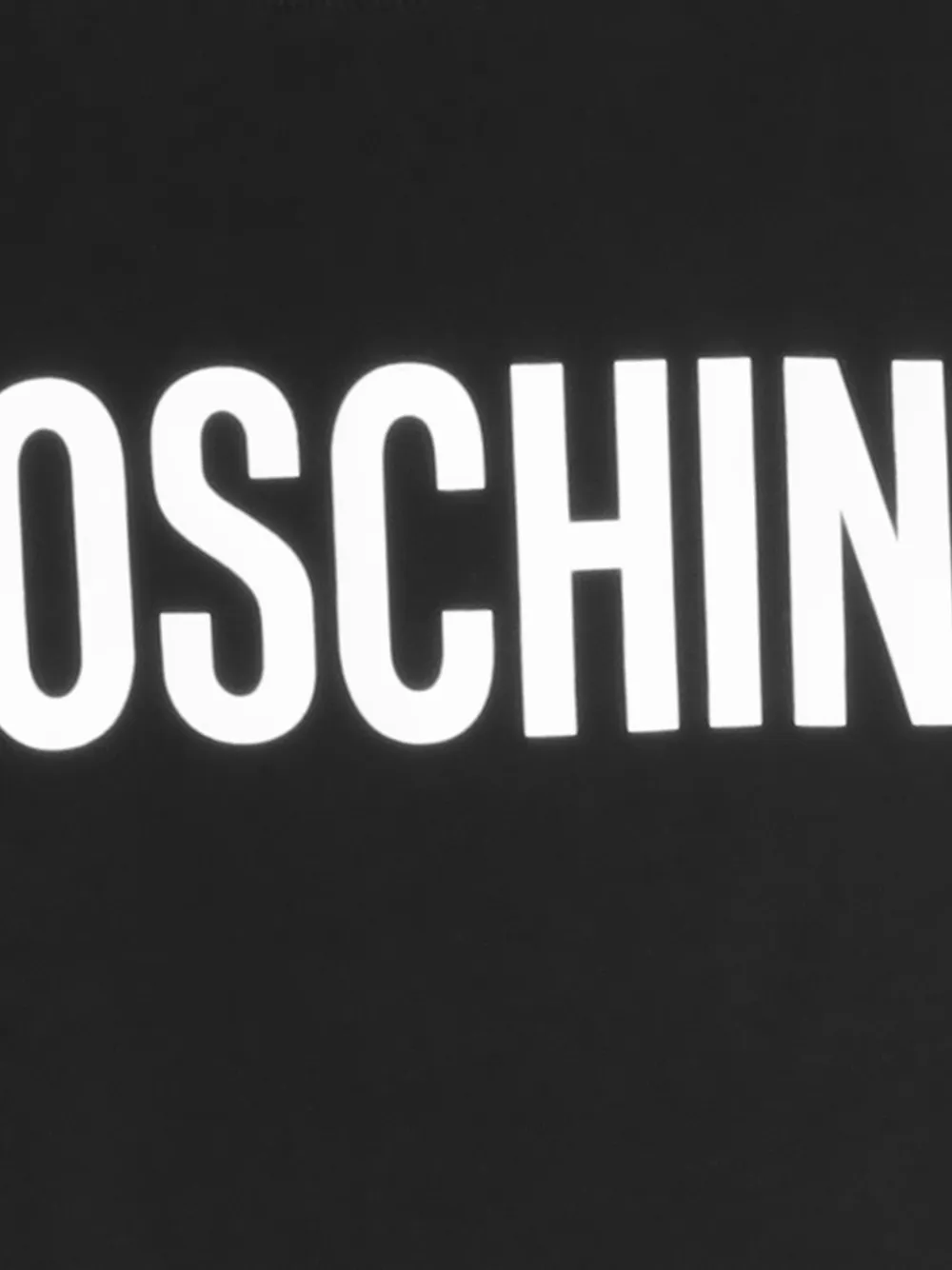 Moschino T-shirt met logo Zwart
