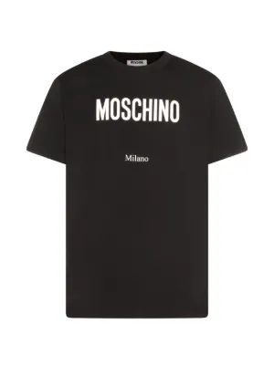 Moschino Camiseta Com Estampa De Logo | Preto | FARFETCH BR