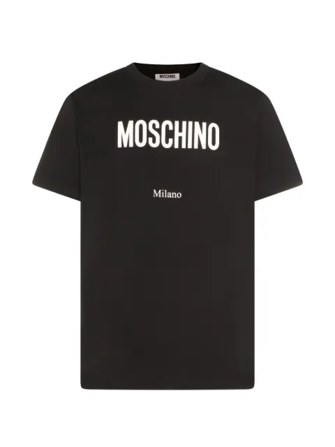 Moschino playera con logo estampado
