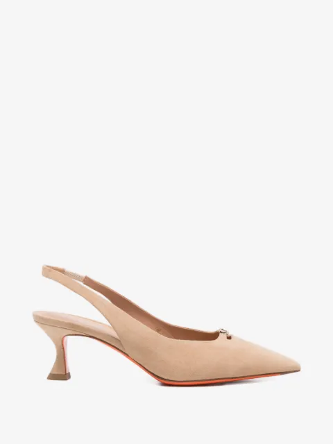 Santoni Pumps aus Wildleder