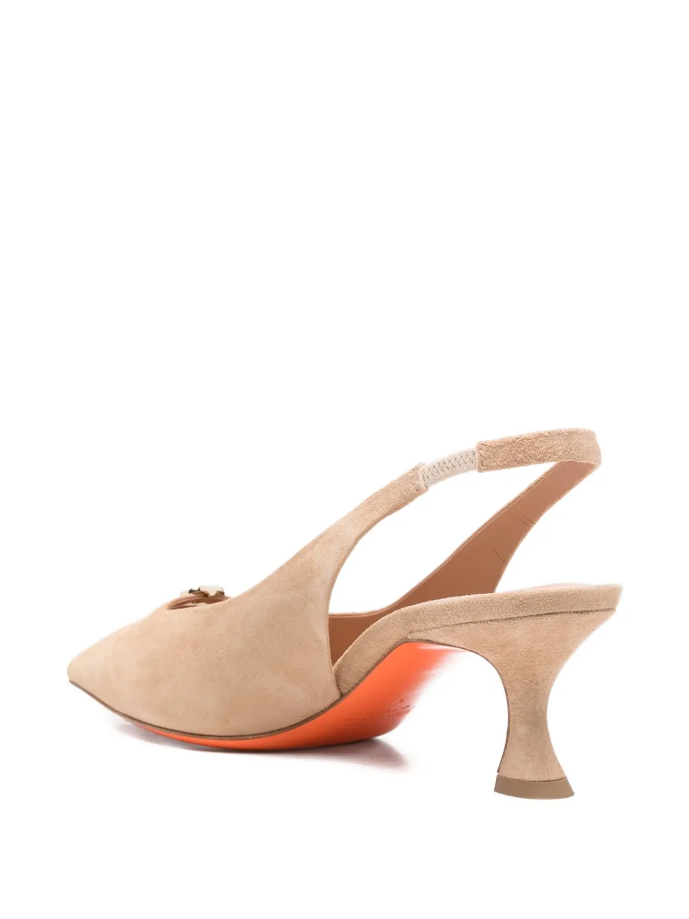 Santoni Suède pumps Beige