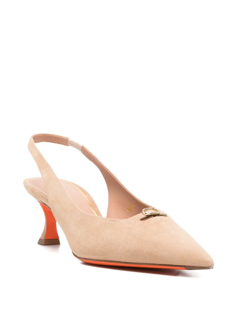 Santoni Suède pumps Beige