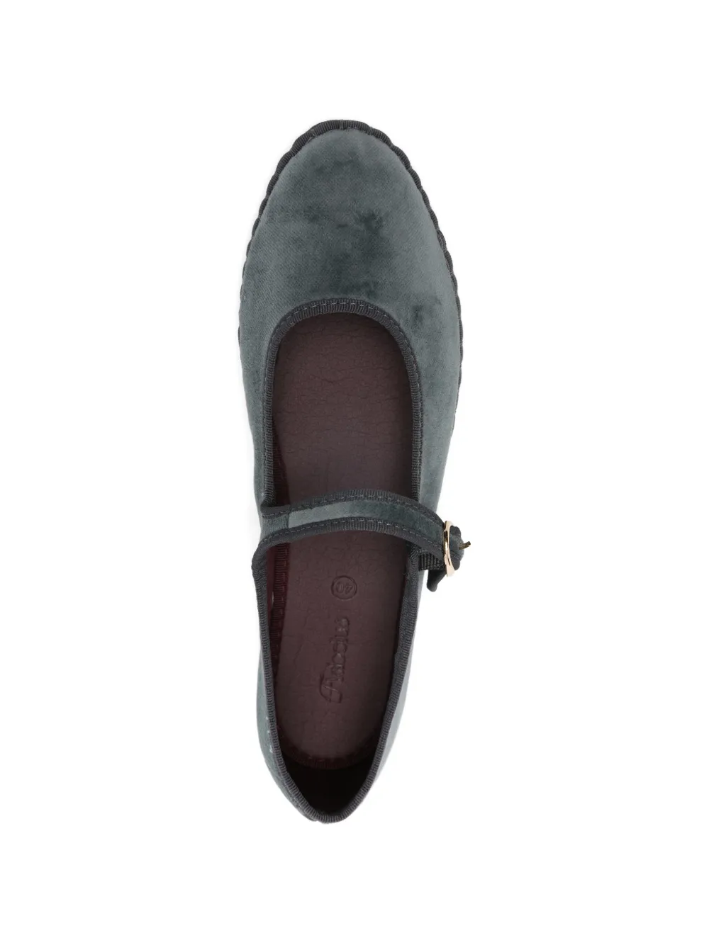 FLABELUS Javert buckle-fastening ballet flats Grijs