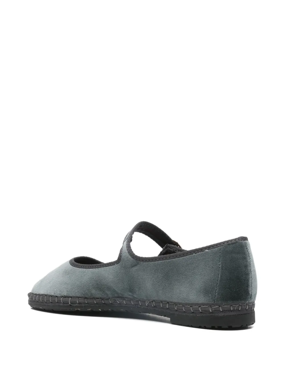 FLABELUS Javert buckle-fastening ballet flats Grijs
