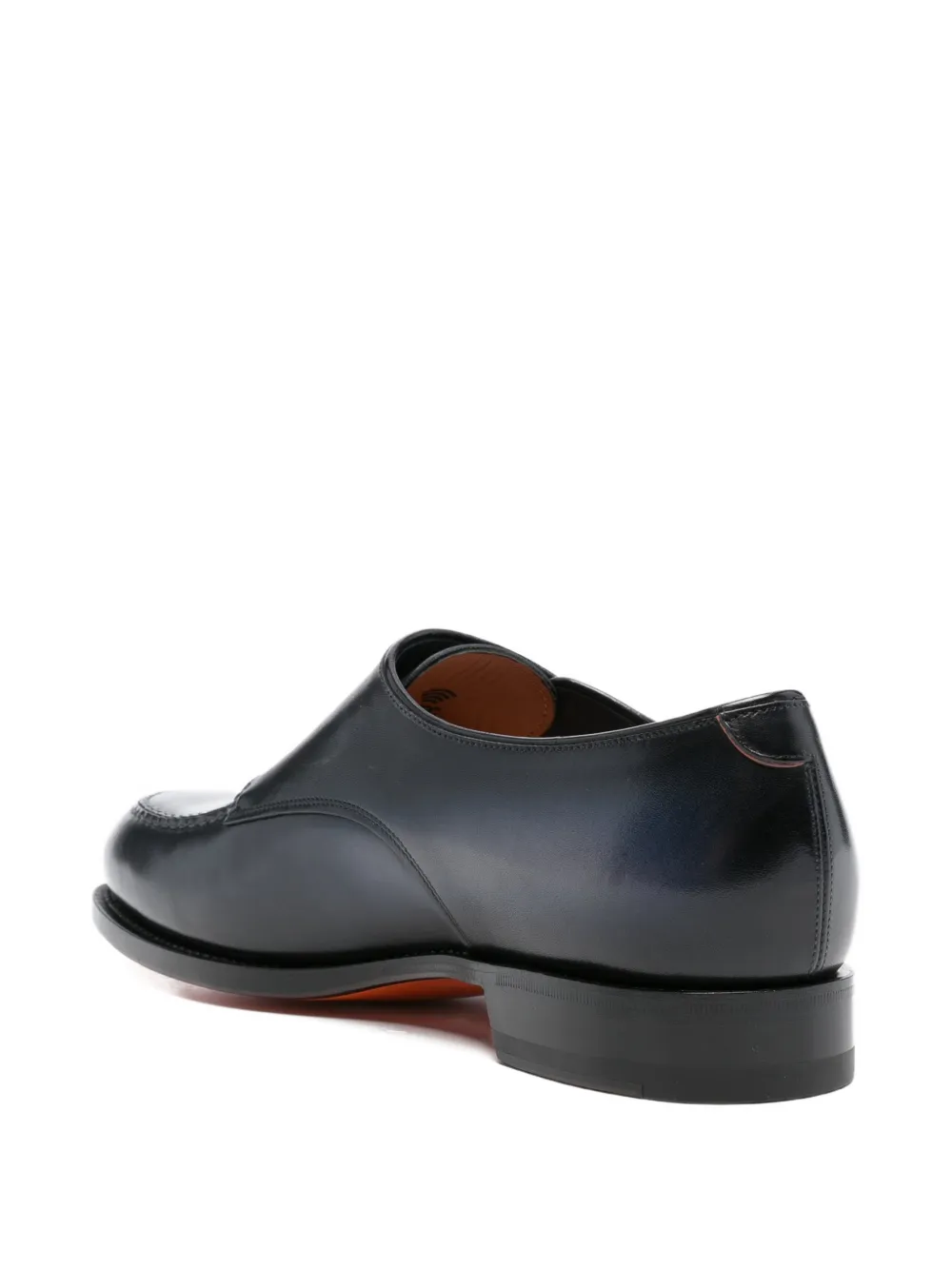 Santoni Leren gespschoenen Blauw