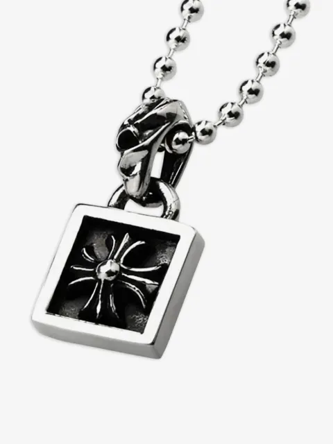 Chrome Hearts Framed CH Plus ball-chain necklace