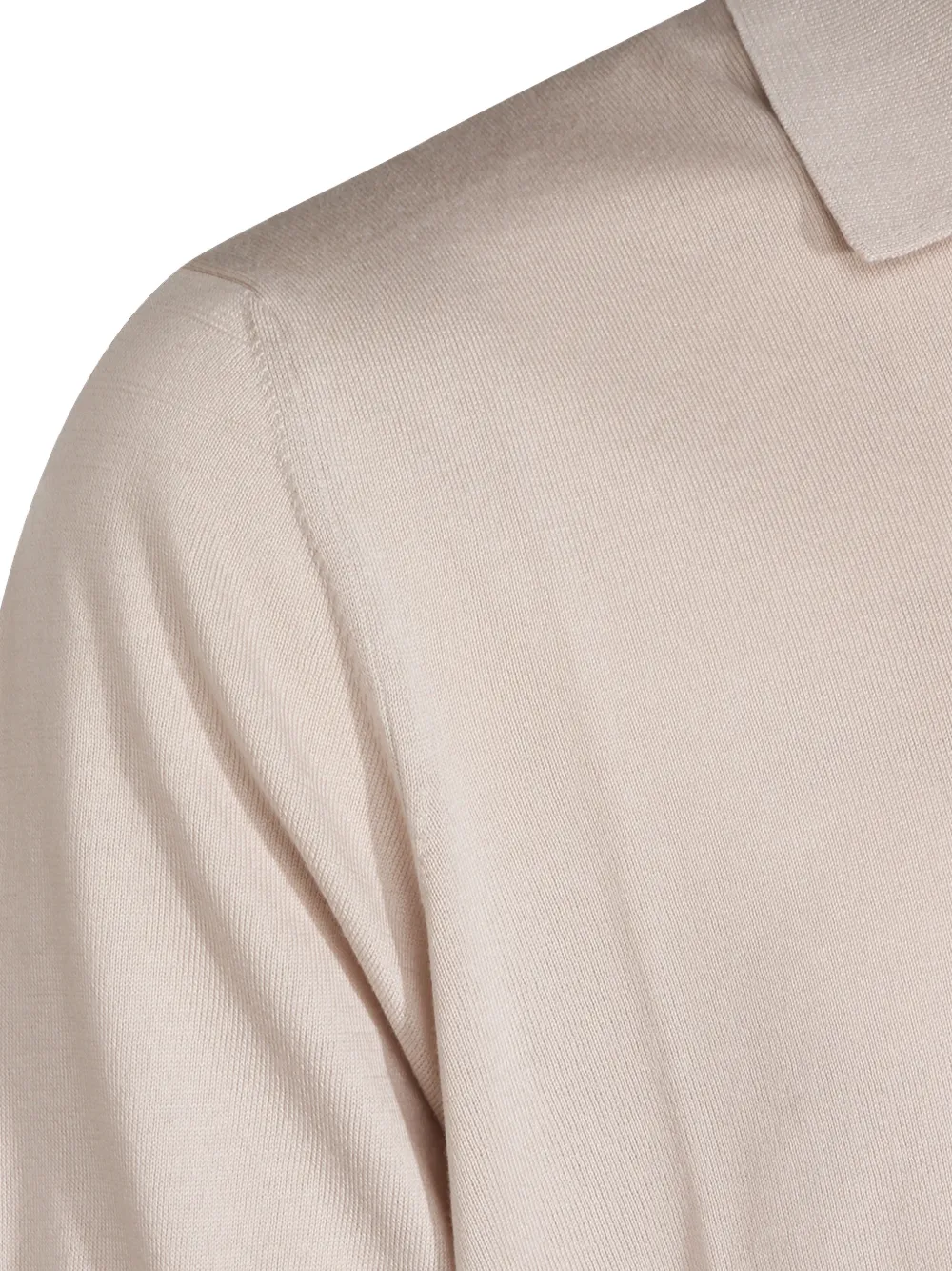 Brunello Cucinelli T-shirt met V-hals Beige