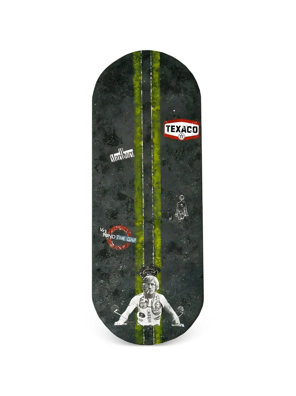 Vj’s Mind The Shunt skateboard deck - Grigio