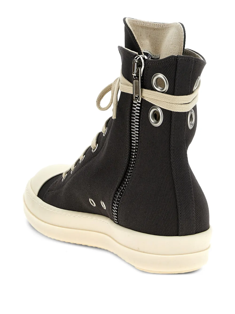 Rick Owens DRKSHDW High-top sneakers met ringlets Grijs